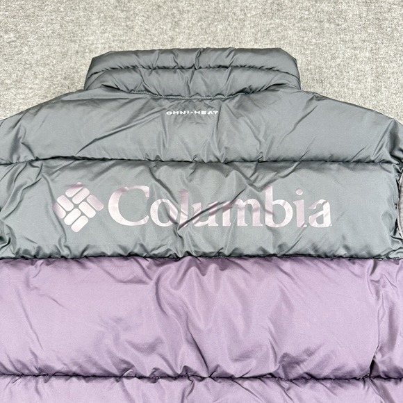 Columbia Puffer Vest Mens XL Pike Lake Purple Omni Heat Puffy Hiking Warm Winter - Picture 15 of 15